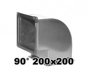 Отвод 90° 200 x 200 мм