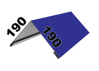 Конёк крыши 190х190 мм (1м погонный)