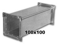 Воздуховод 100 x 100 мм (1 метр погонный)