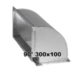 Отвод 90° 300 x 100 мм
