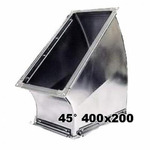 Отвод 45° 400 x 200 мм